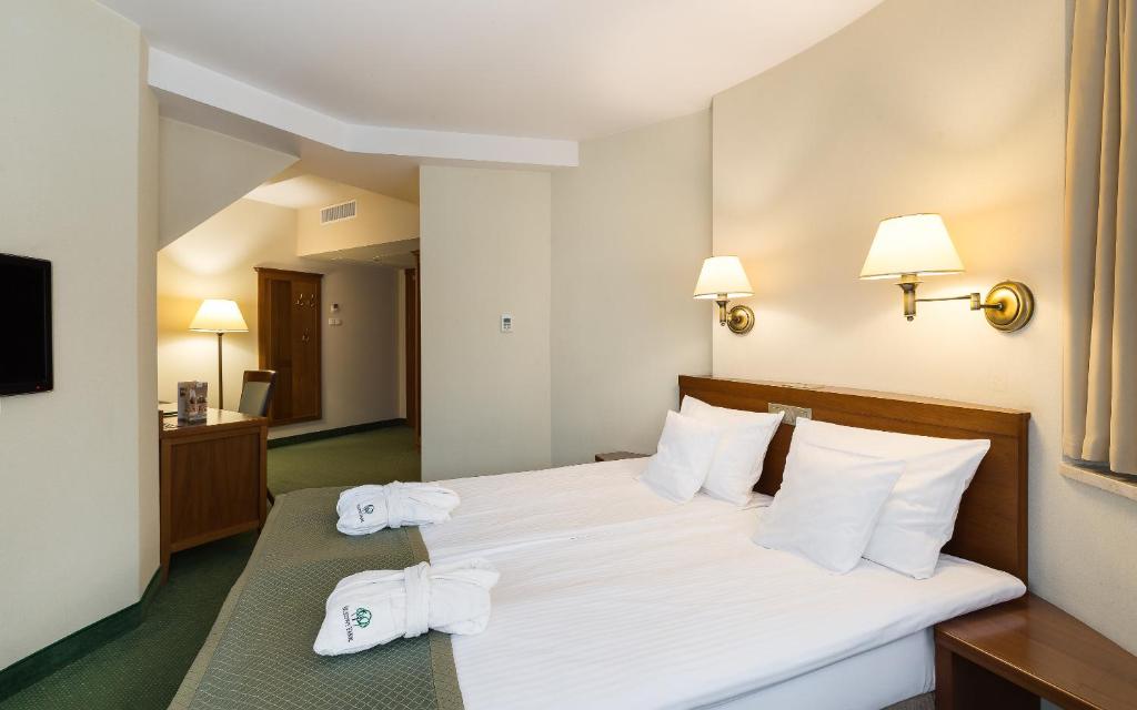 Posteľ alebo postele v izbe v ubytovaní Bukowy Park Hotel Medical SPA