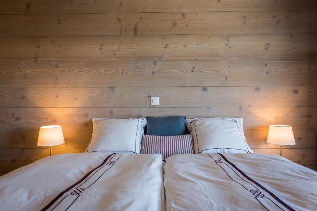 Postel nebo postele na pokoji v ubytování Apartment La Forêt 5 - Spa access - Centre Station
