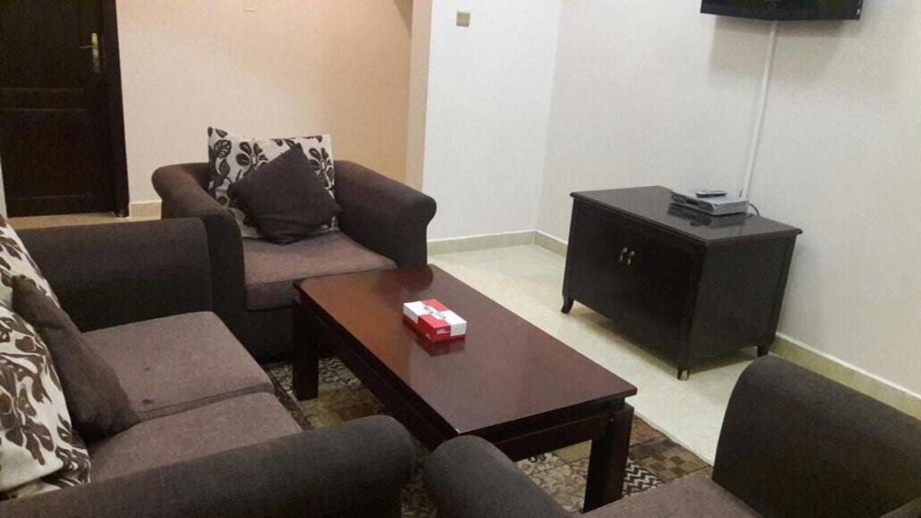 Istumisnurk majutusasutuses Gulf Crown Hotel Apartment
