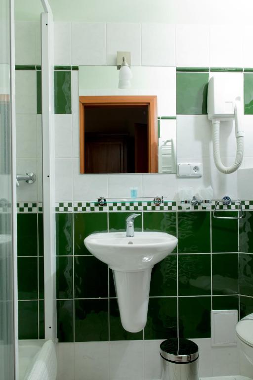 Koupelna v ubytování Wellness Hotel Ida