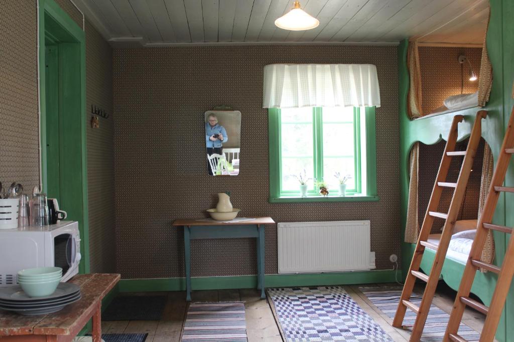 Kuchyň nebo kuchyňský kout v ubytování Höglunda Gård B&B Lantgård