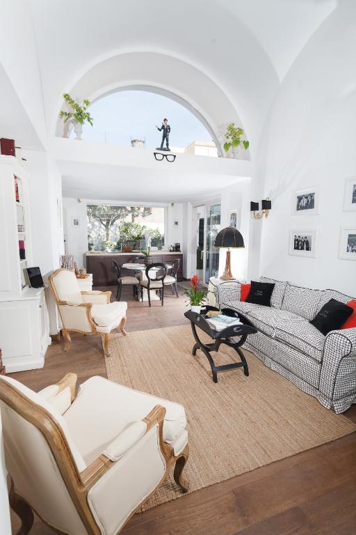 Posezení v ubytování Casa Di Capri