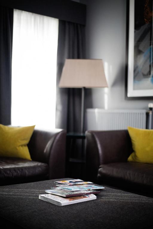 Posezení v ubytování Malmaison Glasgow