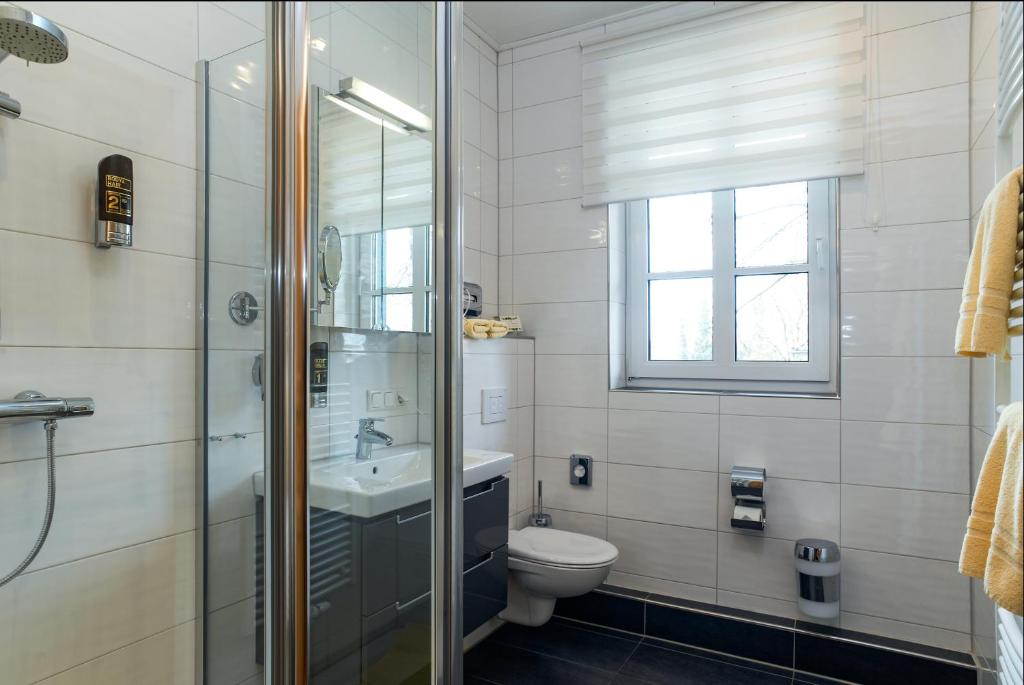 Koupelna v ubytování Hotel Zum Harzer