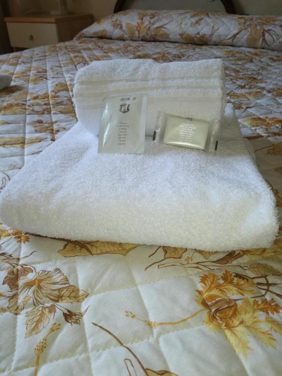 Łóżko lub łóżka w pokoju w obiekcie Hotel Belvedere