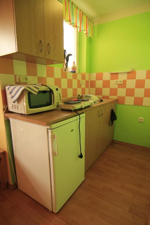 Kuchyň nebo kuchyňský kout v ubytování Stara Mlekarna