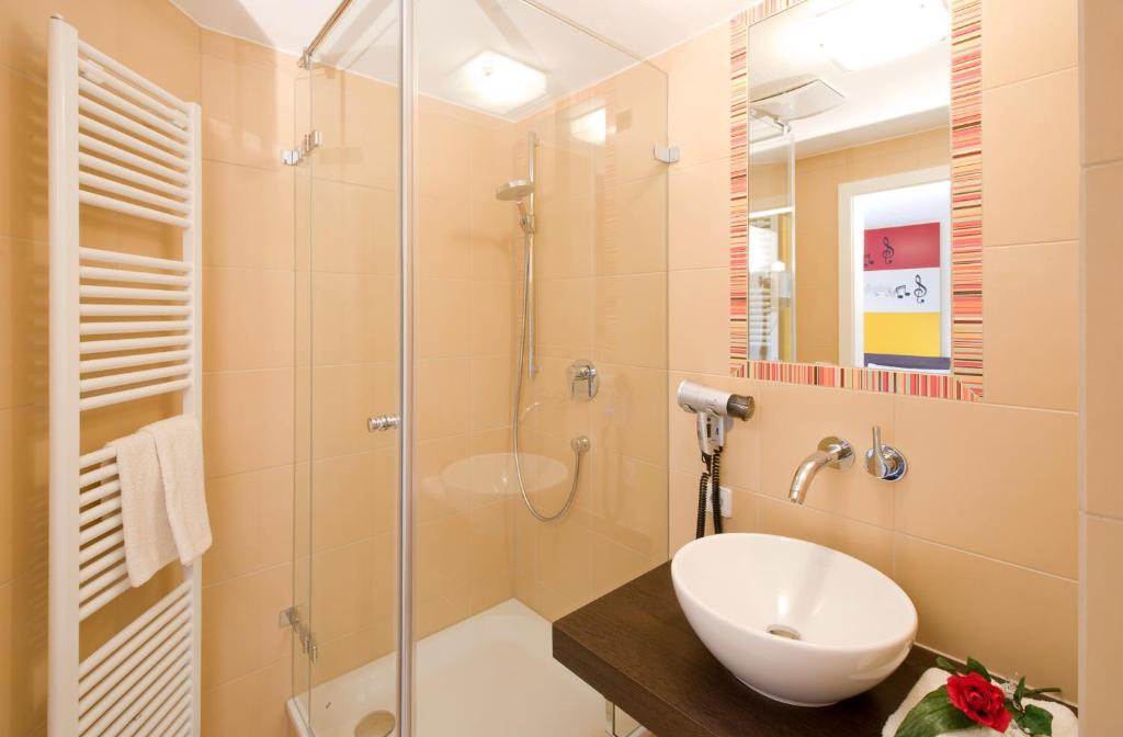Koupelna v ubytování Hotel Landgasthof Bären