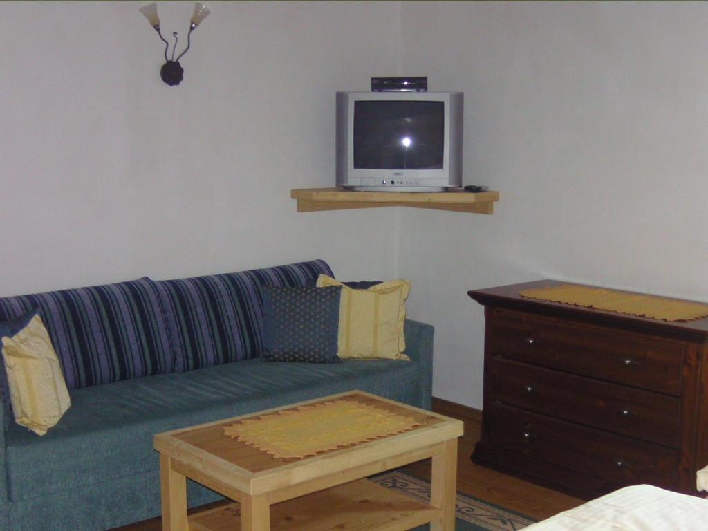 TV a/nebo společenská místnost v ubytování Berggasthof Steckholzer