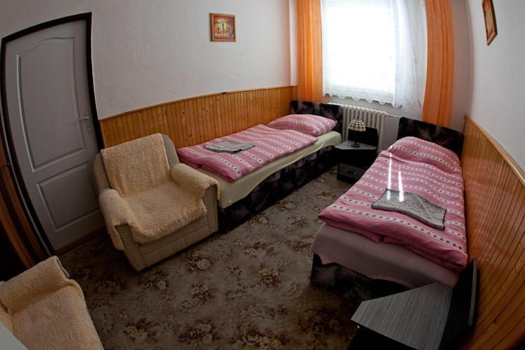 Postel nebo postele na pokoji v ubytování Pension Karst Blansko