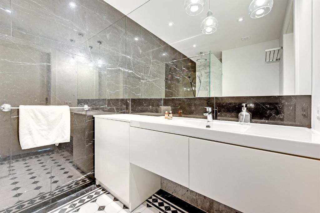 Kúpeľňa v ubytovaní Grand Apartments Wave- Na Fali