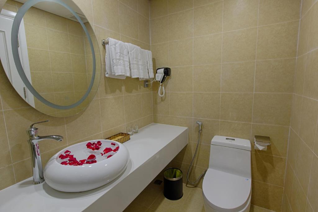 Phòng Deluxe 2 Giường Đơn Nhìn ra Một góc Biển