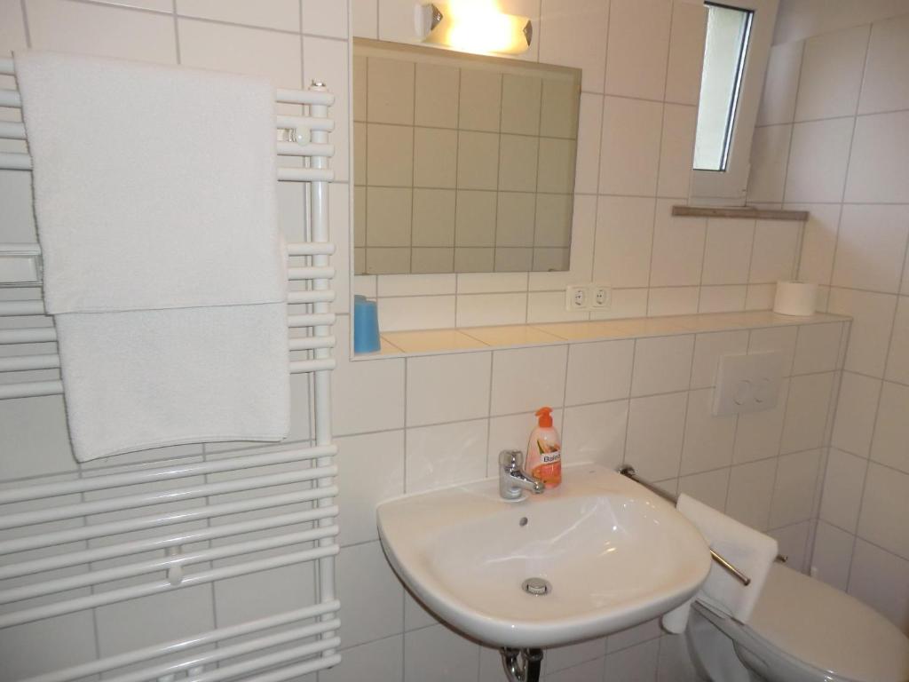 Koupelna v ubytování Hotel Pension Haydn