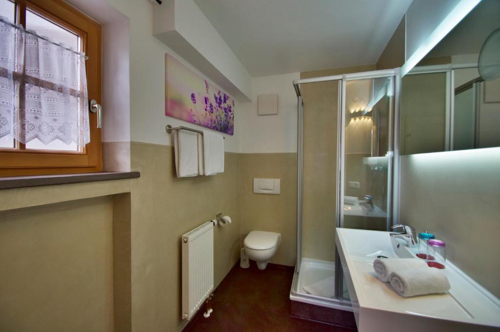 Koupelna v ubytování Hotel Ferienhaus Fux