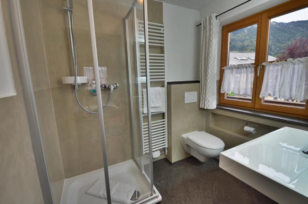 Koupelna v ubytování Hotel Ferienhaus Fux