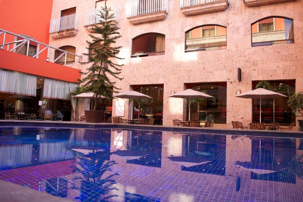 Bazén v ubytování Hotel Celta nebo v jeho okolí