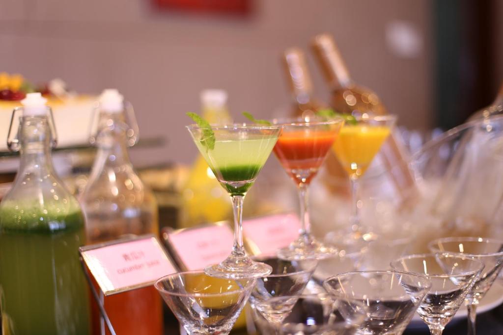 Nápoje v ubytování Yihe Hotel Ouzhuang