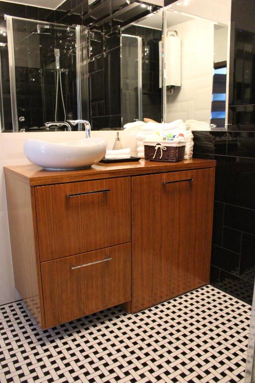 Kúpeľňa v ubytovaní Apartament Targ Rybny LUXON Gdansk