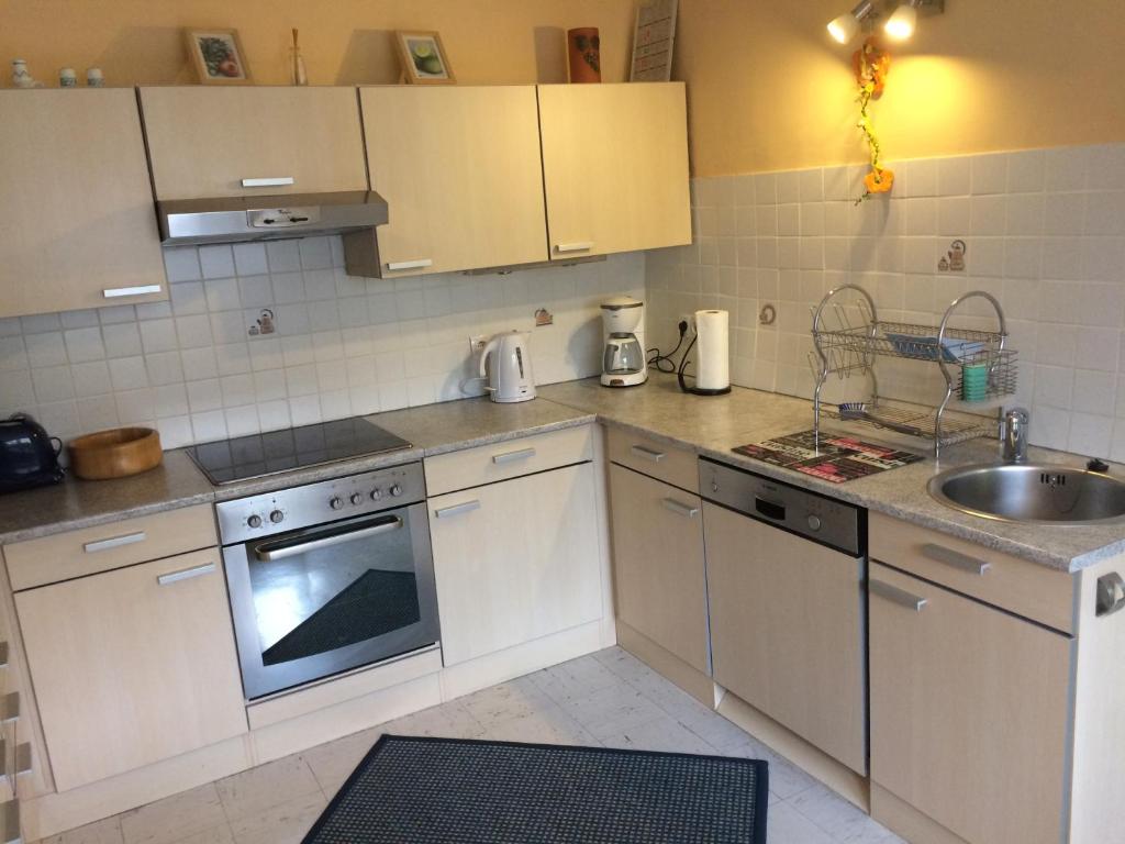 A kitchen or kitchenette at Appartements-Ella