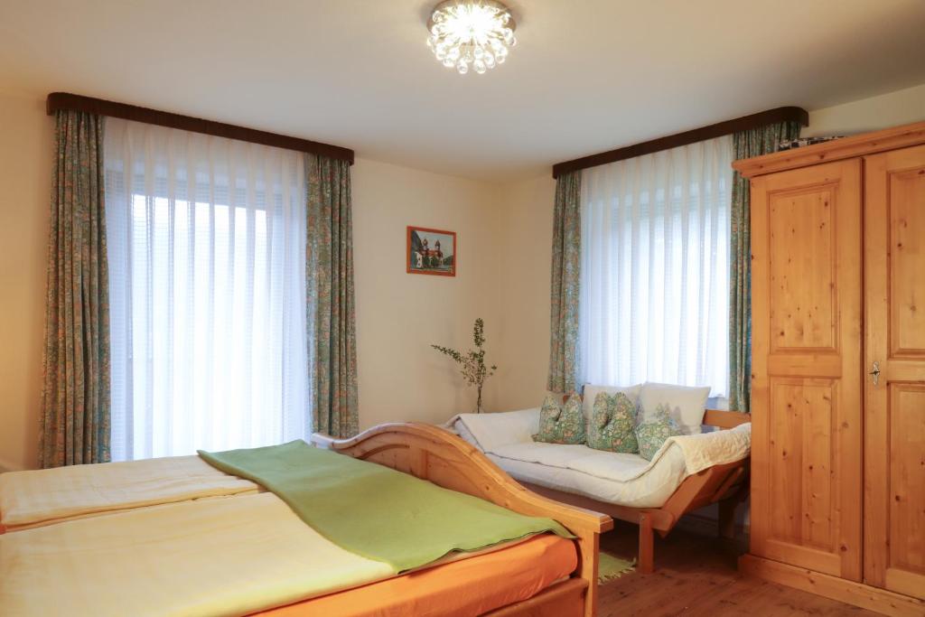Postel nebo postele na pokoji v ubytování Bio & Vegi Pension Krennleiten