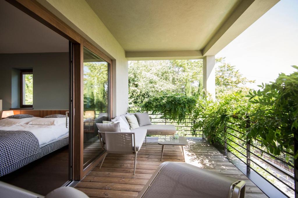 Postel nebo postele na pokoji v ubytování Designhotel Gius La Residenza