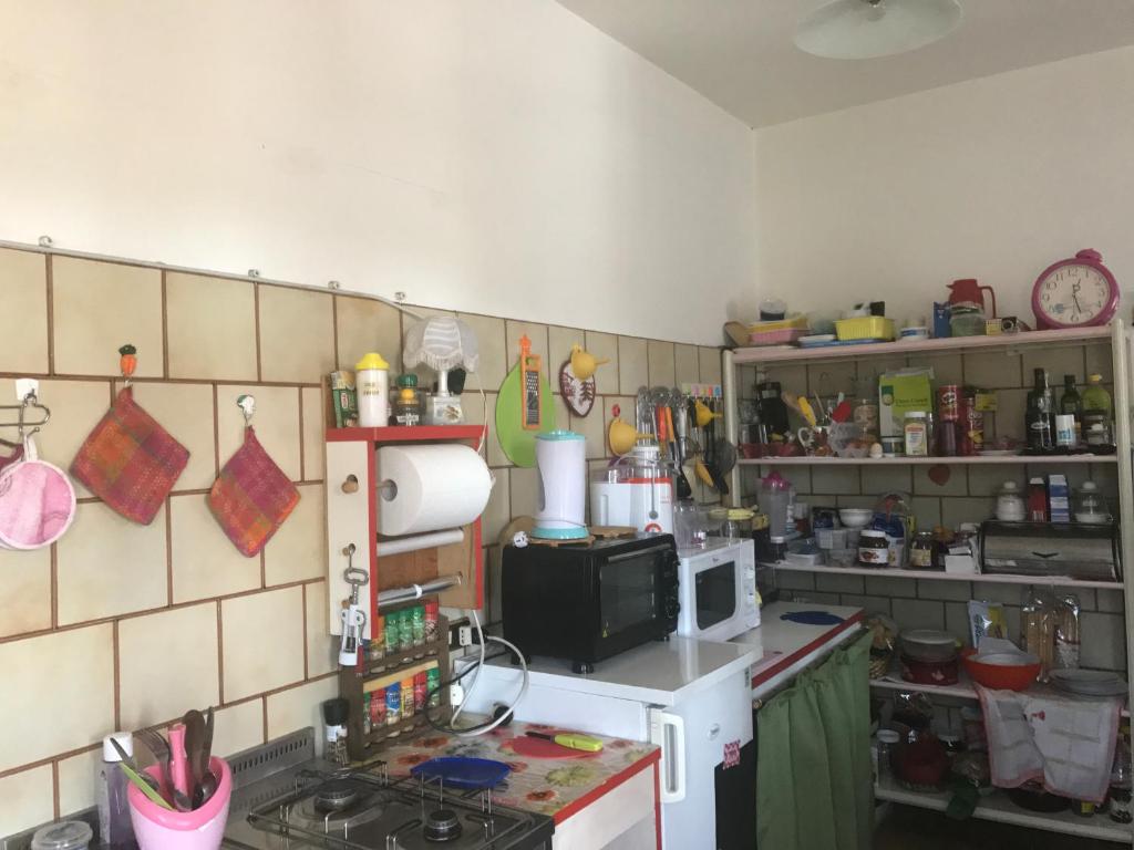 Kuchyň nebo kuchyňský kout v ubytování B&B Relax