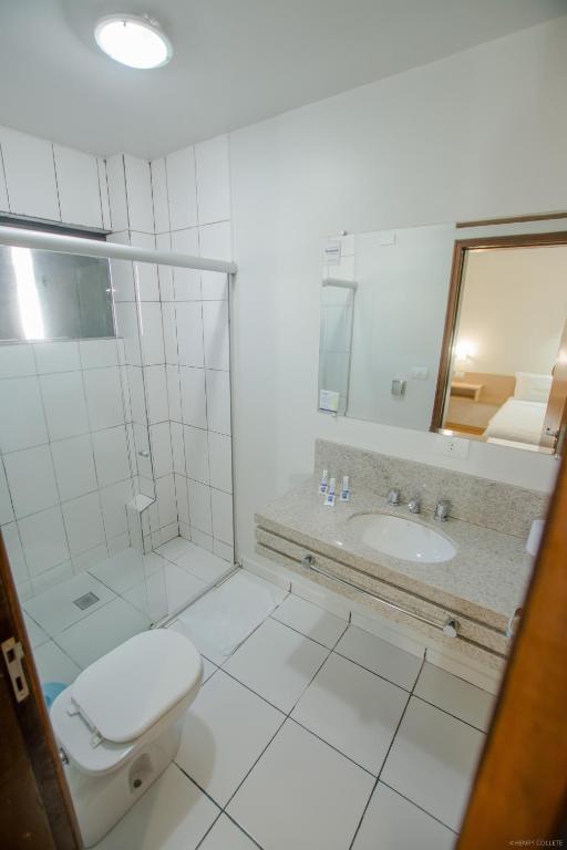 Koupelna v ubytování Hotel Dom Thomaz