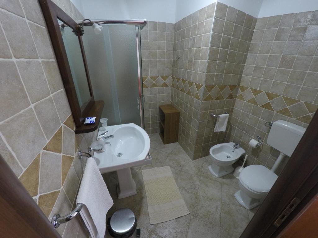 Koupelna v ubytování Punta Di Mola