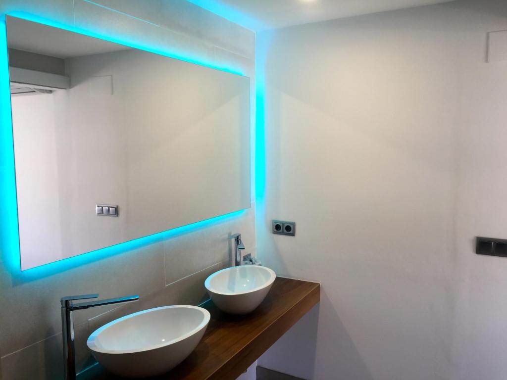 Koupelna v ubytování Hotel Nereida