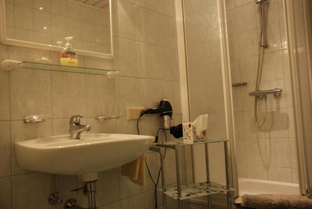 Koupelna v ubytování Haus Grundner