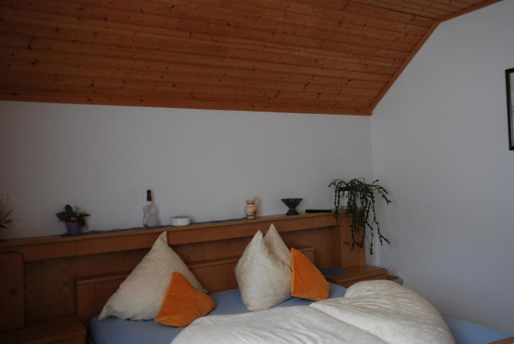 Postel nebo postele na pokoji v ubytování Haus Grundner
