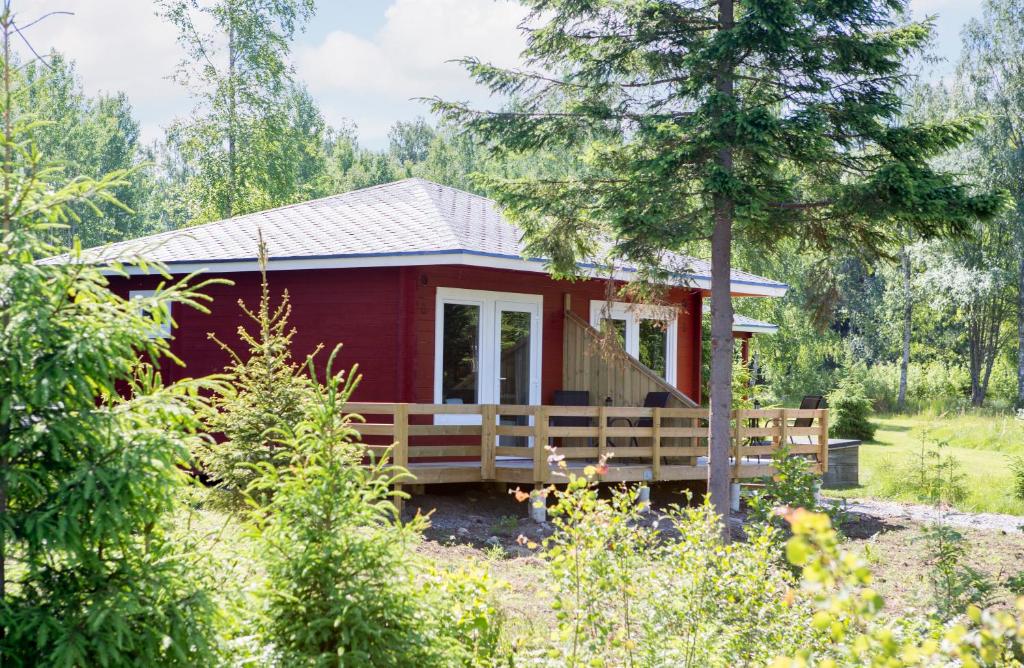 Zahrada ubytování Hamgården Nature Resort Tiveden