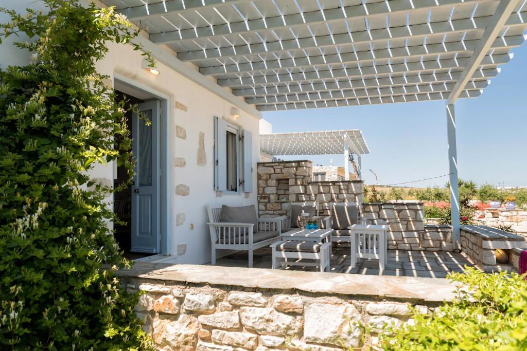 Balkón nebo terasa v ubytování Ambelas Mare Apartments
