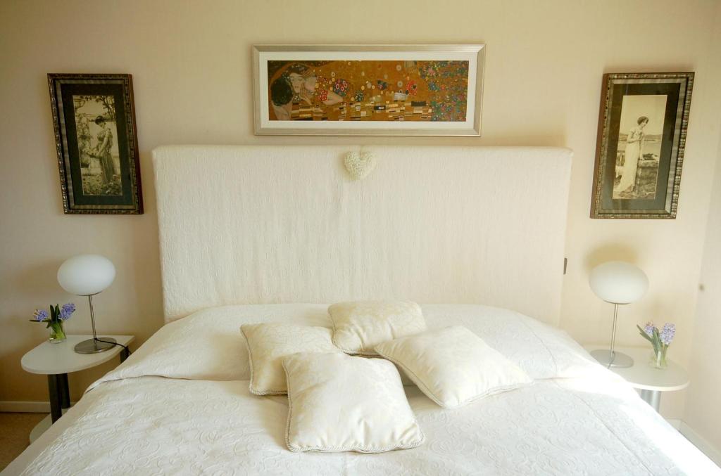 Postel nebo postele na pokoji v ubytování Ferienwohnung Isabella