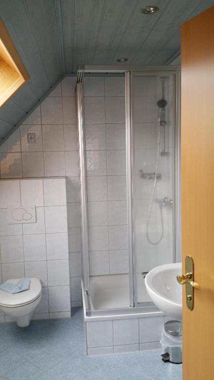 Koupelna v ubytování Haus Grundner