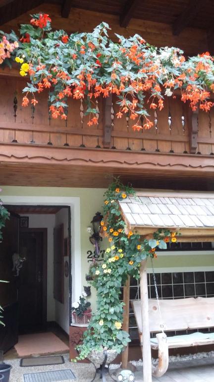 Balkón nebo terasa v ubytování Haus Grundner