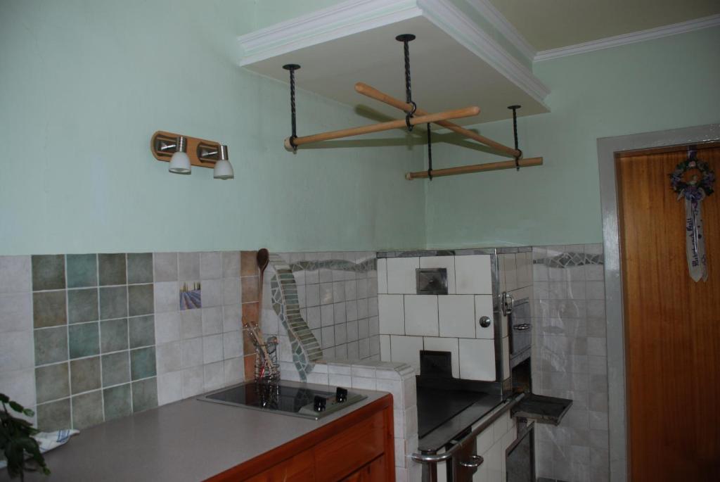 Kuchyň nebo kuchyňský kout v ubytování Appartement Grundner