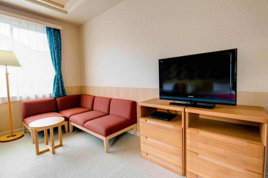 TV a/nebo společenská místnost v ubytování Sundance Resort Hakone Gora