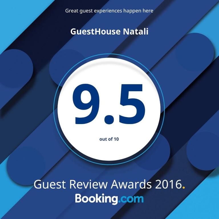 Certifikát, hodnocení, plakát nebo jiný dokument vystavený v ubytování GuestHouse Natali