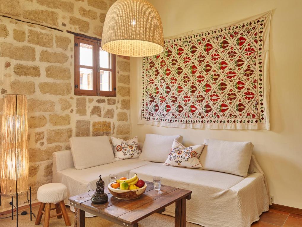 Posezení v ubytování Helios Garden Boutique Apartments