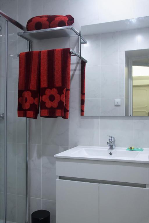 Koupelna v ubytování MicroRent Rooms