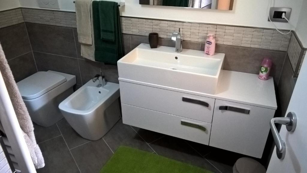 Koupelna v ubytování Residenza Borgo Antico