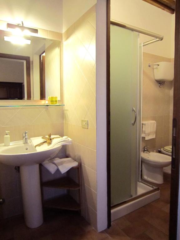 Koupelna v ubytování B&B Le Logge Di Sopra