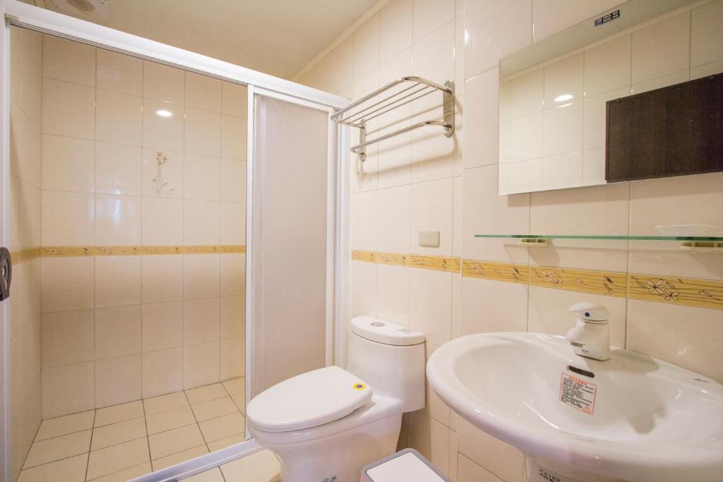 Koupelna v ubytování Vicking Guesthouse