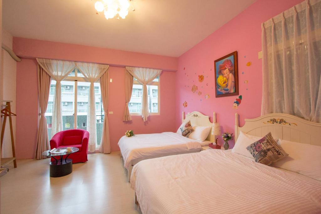 Postel nebo postele na pokoji v ubytování Vicking Guesthouse