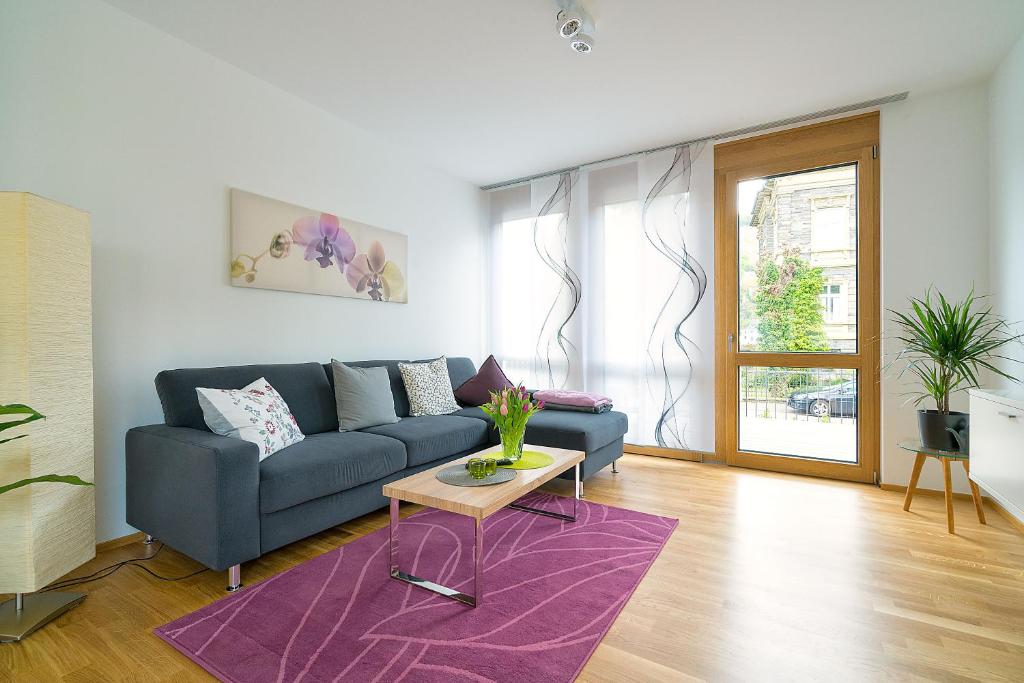 Posezení v ubytování Ferienwohnung Freiraum