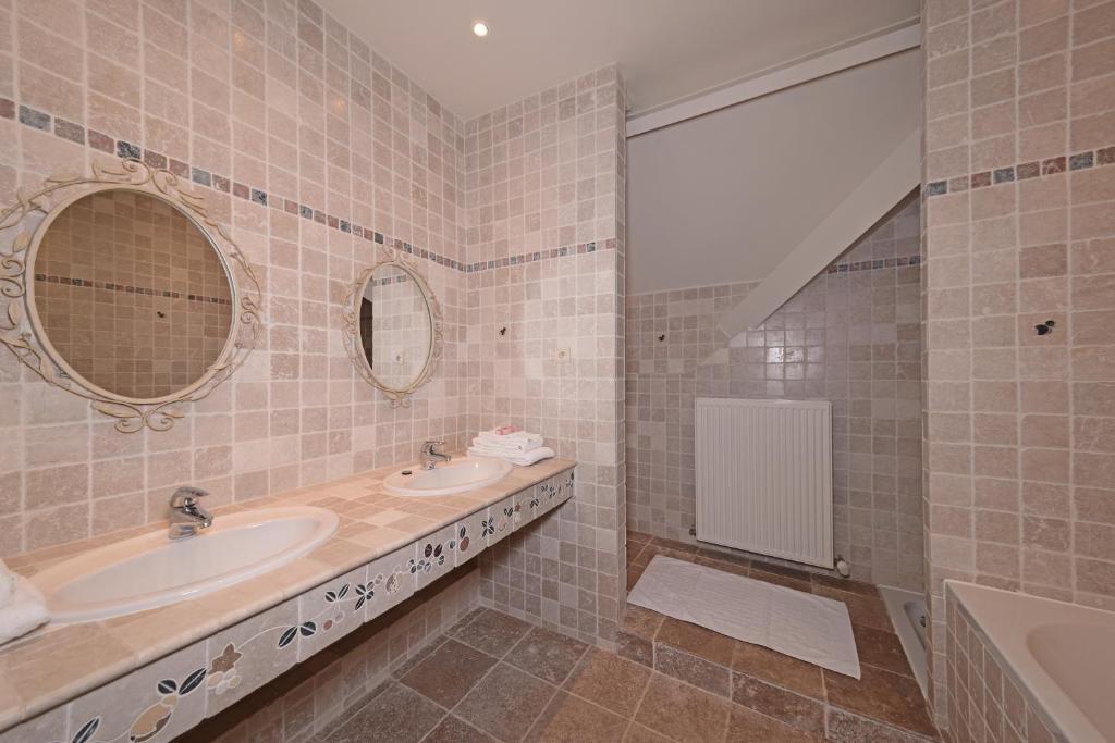 Koupelna v ubytování B&B Domein Rodin