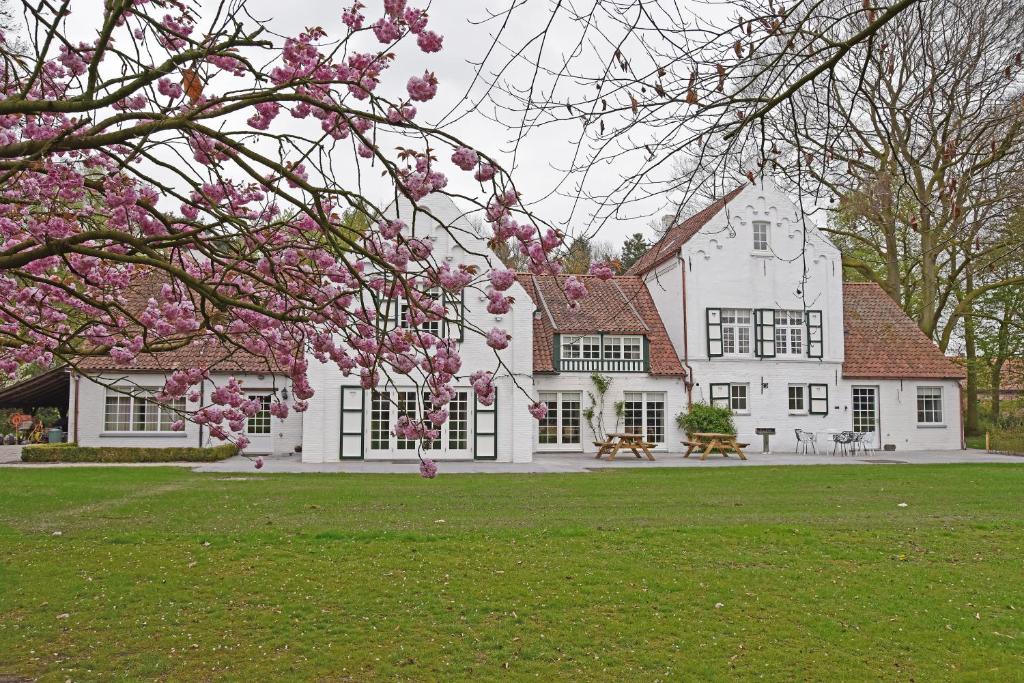 Zahrada ubytování B&B Domein Rodin