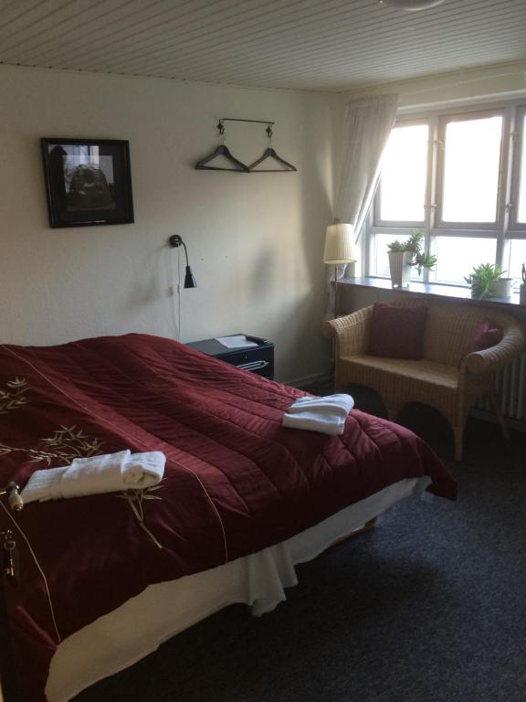 TV a/nebo společenská místnost v ubytování Hotel Ribe