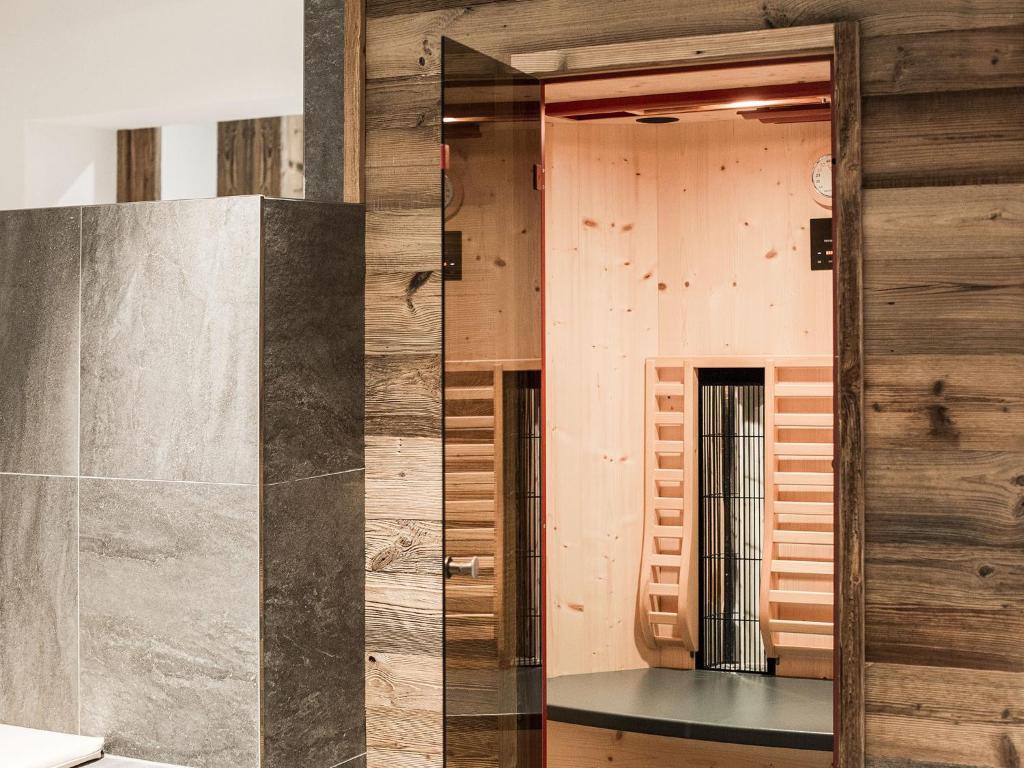 Koupelna v ubytování Hotel Similaun