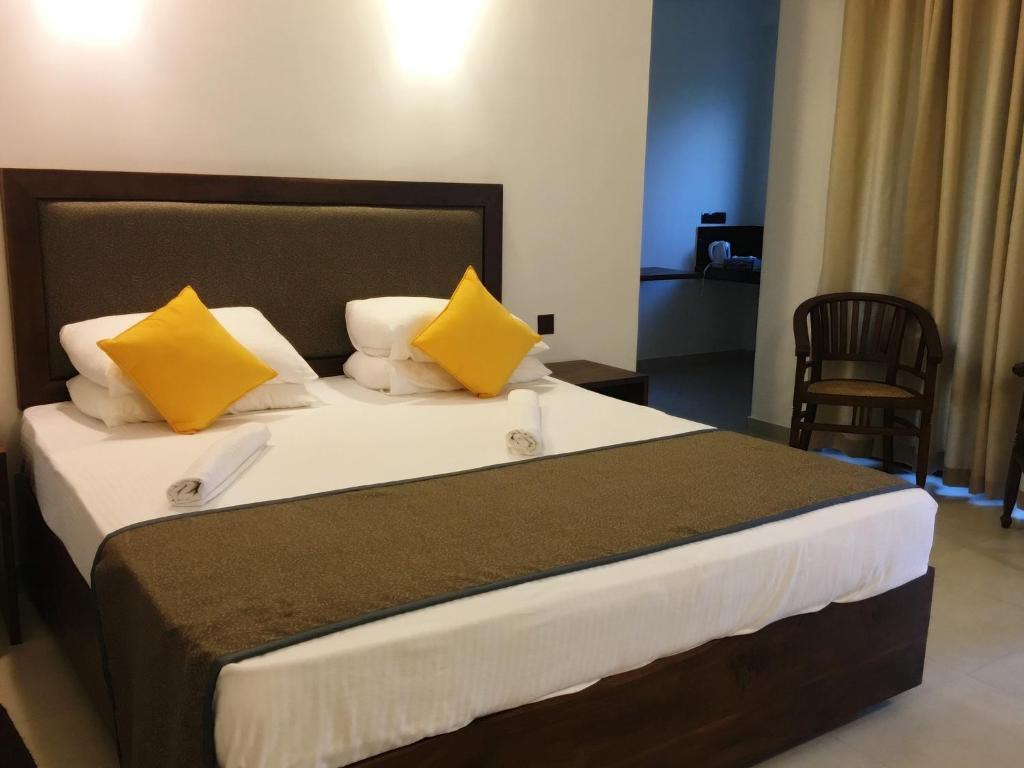 Letto o letti in una camera di Dambulla Rock Arch